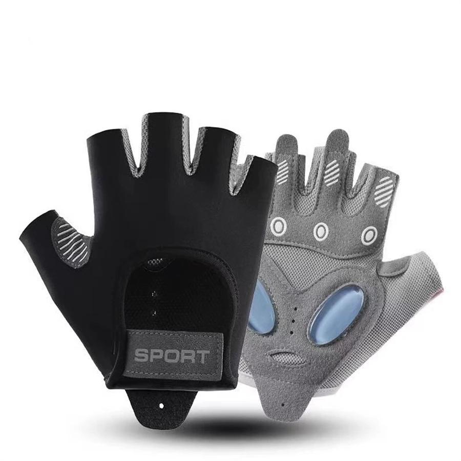 Breathable Half Finger Cycling Gloves, Anti-Slip Shockproof Gloves for Gym & Outdoor Sports