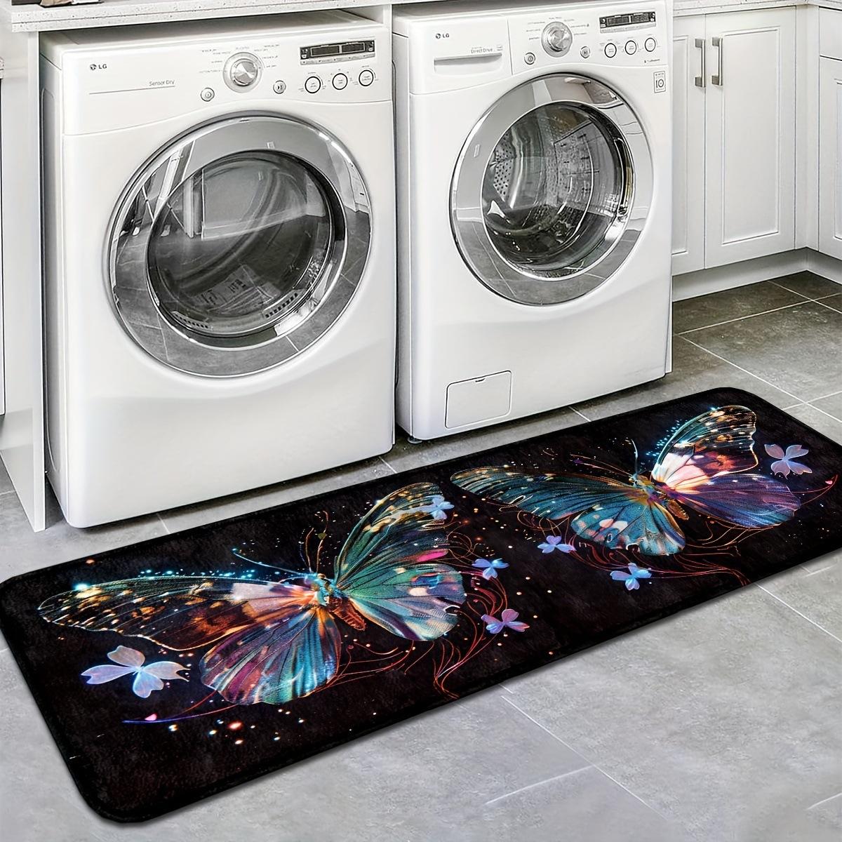 

Vintage American Laundry Room Rug Super Absorbent Thickened Anti Dirt Easy Clean Long Doormat Entrance Floor Mat 40x120cm
