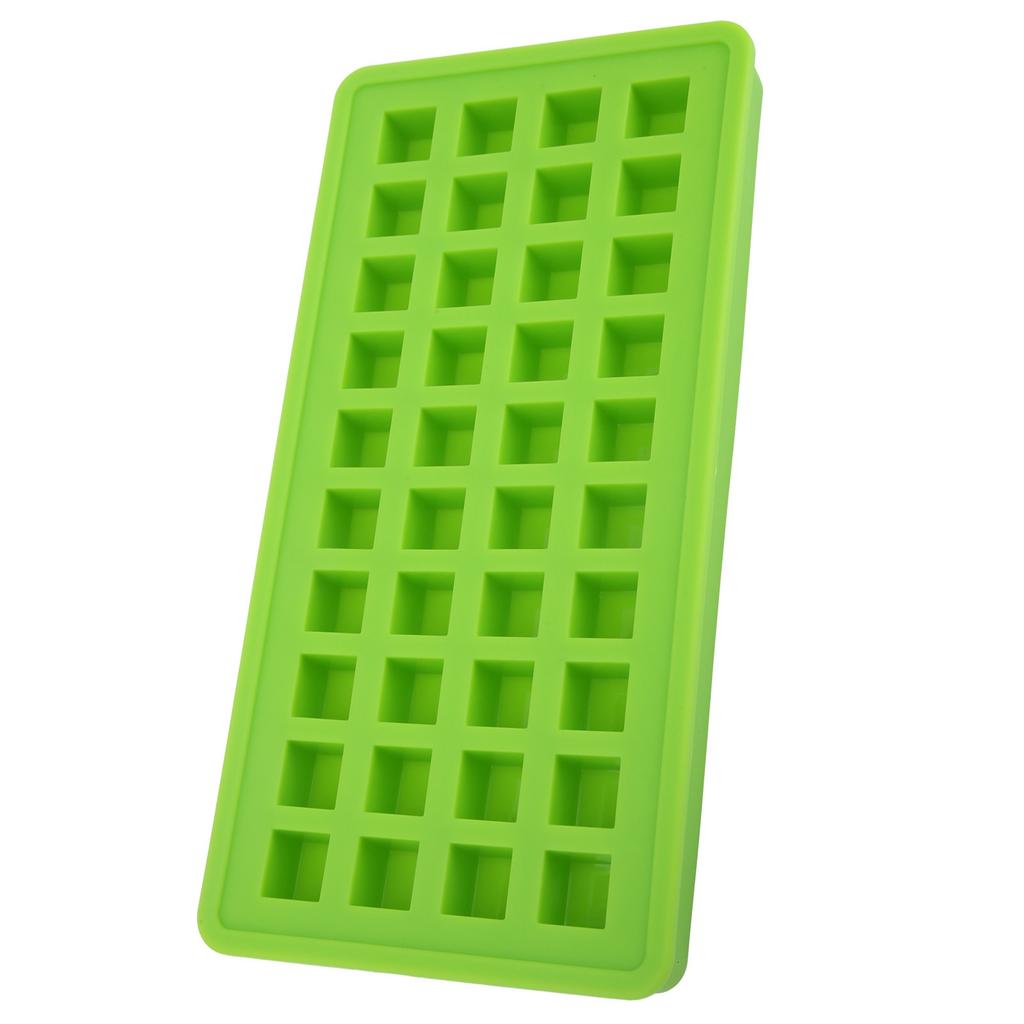 40Grids Silicone Ice Tray Square Shape Ice Cubes Maker Mold DIY Kitchen AccessoriesGreen