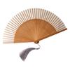 Elegant Chinese Folding Fan With Silk Like Fabric Perfect For Photography And Traditional Costume Handcrafted Fan