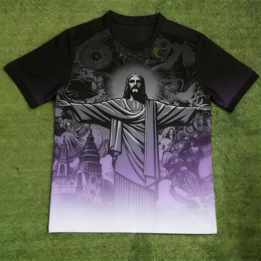 Fashion Funny JESUS European Style Printed T-shirt Summer Kids Casual Outdoor Girl and Boy Short Sleeved Tees Top Pullover