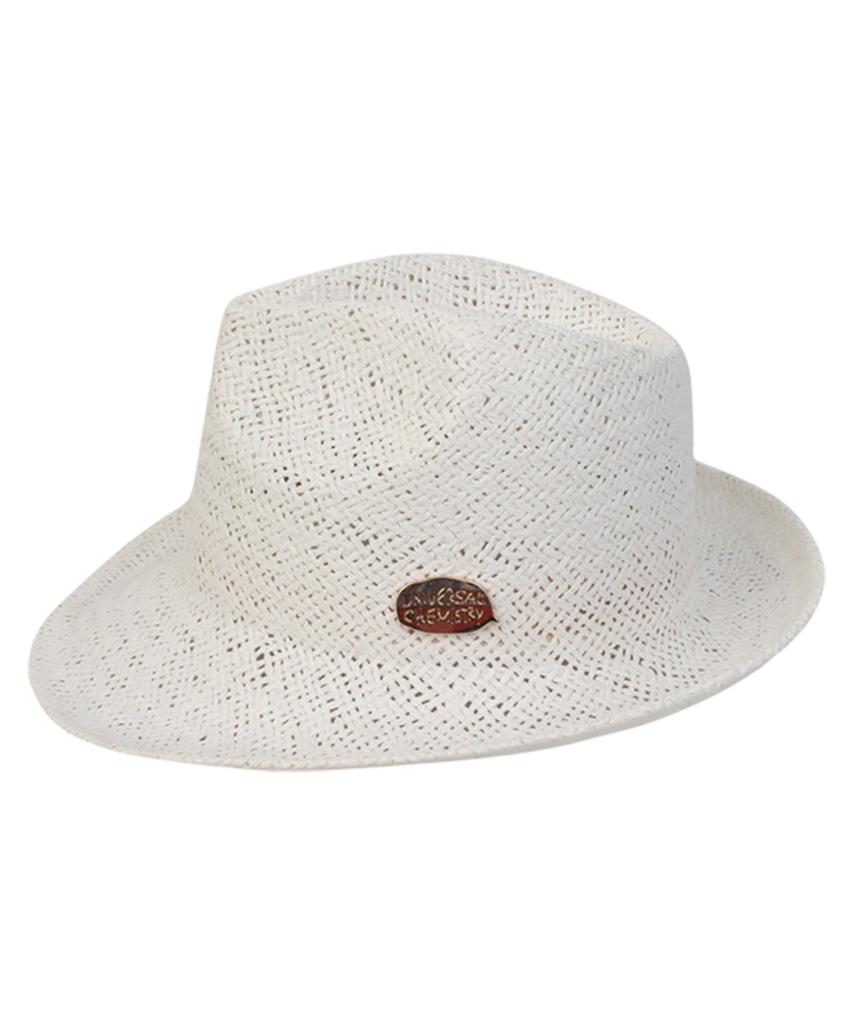 Yunibeosyeolkemiseuteuli Bu Summer White Simple Long Fedora