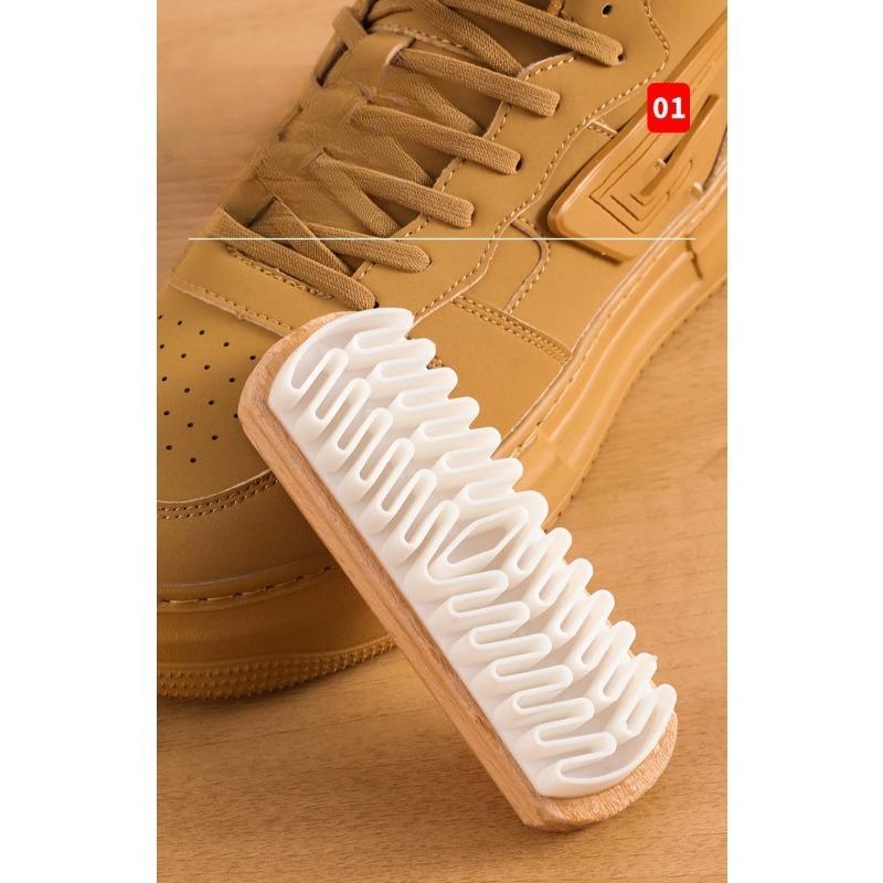 3-in-1 Suede & Nubuck Cleaning Kit - Eraser, Brush & Silicone Pile Lifter for Shoes, Boots & Bags, Restores Nap & Removes Stains