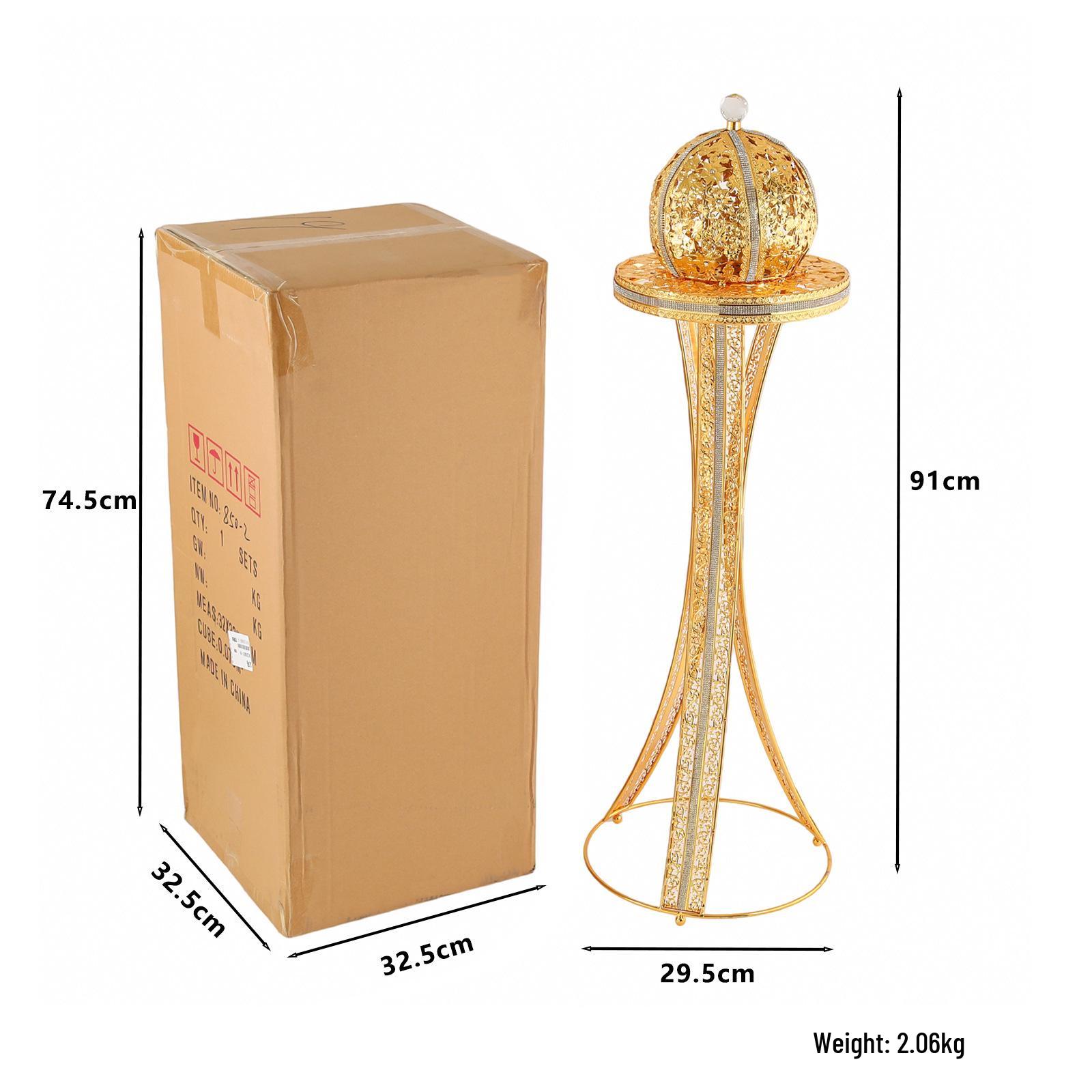 Middle Eastern Arab Style Metal Oval Incense Burner for Aromatherapy