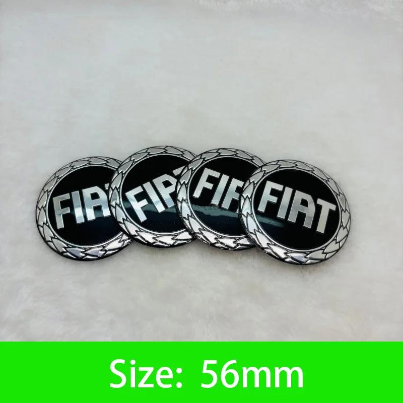 56-65mm Car Wheel Center Hub Cap Emblem Sticker Accessories For Fiat Abarth 500 Tipo FR Punto Ducato Stilo Palio Pondo Bravo
