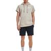 Under Armour Project Rock Písmena Zvířecí Potisk Fleecový Design Mikina s Kapucí Krátký Rukáv Tričko Pánská Vrchní Oblečení Buffalo Khaki 1383209-203