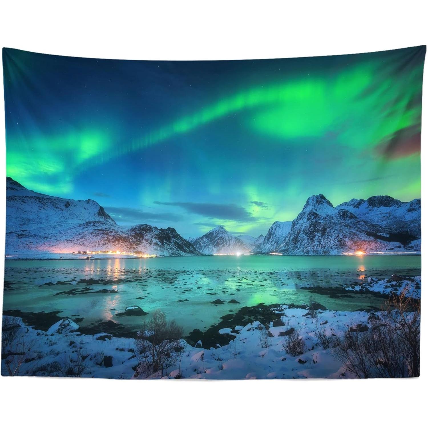 Beleco Northern Lights Wall Tapestry 75x100