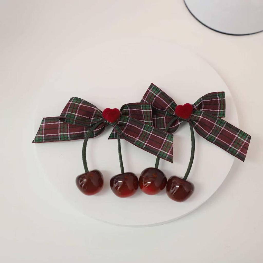 Koreanische Rote Samt Herz Haarspangen Paar - Hochwertige Süße Entenschnabel-Accessoires 2025