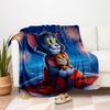 "Tom & Jerry: Magische Nachtdecke" Decke Flanell Überwurfdecke für Sofa, Bett, Reisen, Camping, Büro