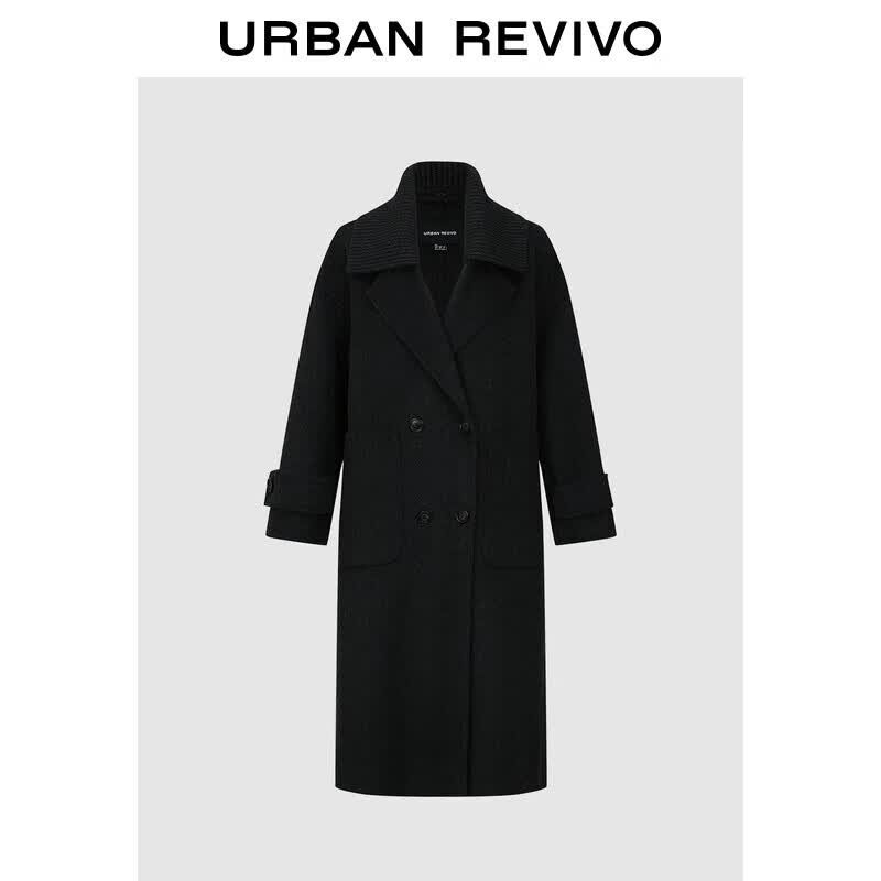 

UR 2025 Women s Sophisticated Double-Breasted Winter Coat S