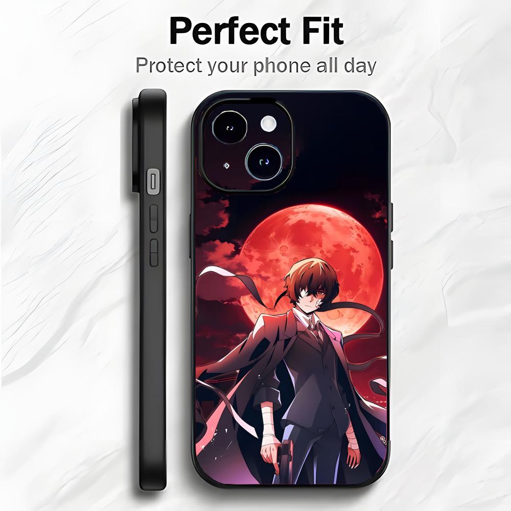 Cool Anime B-Bungo Stray Dogs Phone Case Phone Case Soft Packaging Lightweight For iPhone17 16 15 14 13ProMax