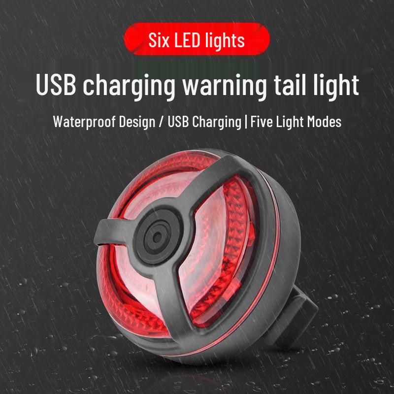 Rechargeable High-Brightness Bicycle Tail Light for Mountain and Road Bikes