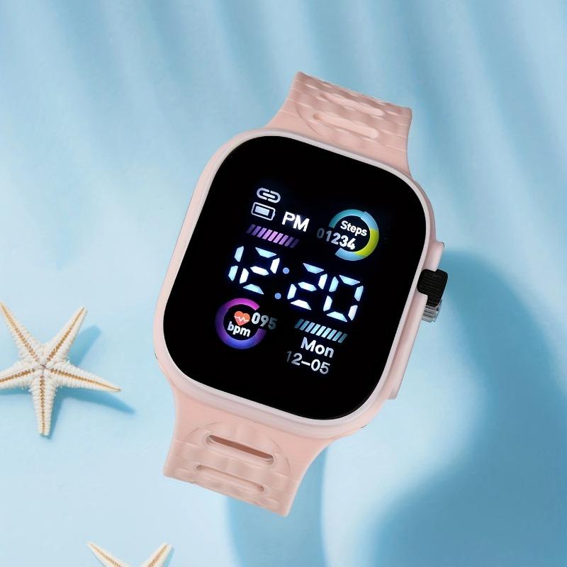 1PACK Cool Fashion Watch Men's and Women's Sports Heart Rate Unicorn Student Electronic Watch
