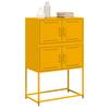 Sideboard Mustard Yellow 68.5 x 38.5 x 107 cm Steel