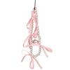 Ribbon Sweet Bow Ribbon Phone Strap Ballet Style Beaded Hanging Pendant  Women Girls
