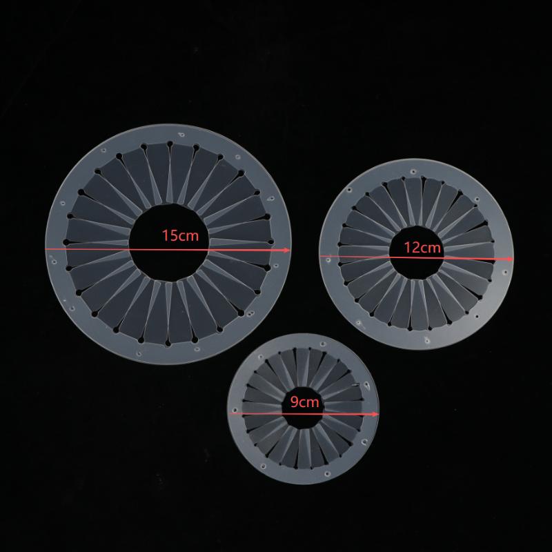Enhance Patchwork with 3Pcs 9/12/15MM Rosette Maker for Lolita Badge Making