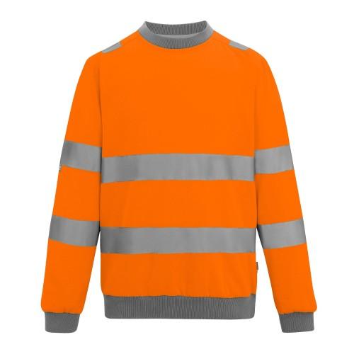 Regatta Professional Mens Pro Contract Hi-Vis Crew Neck Sweatshirt
