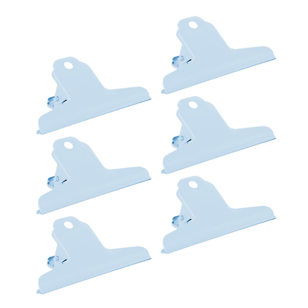 10pcs Metal   Clip Iron Large   Clip Strong Clamping Force Paper   Clips for   School Tickets Photos