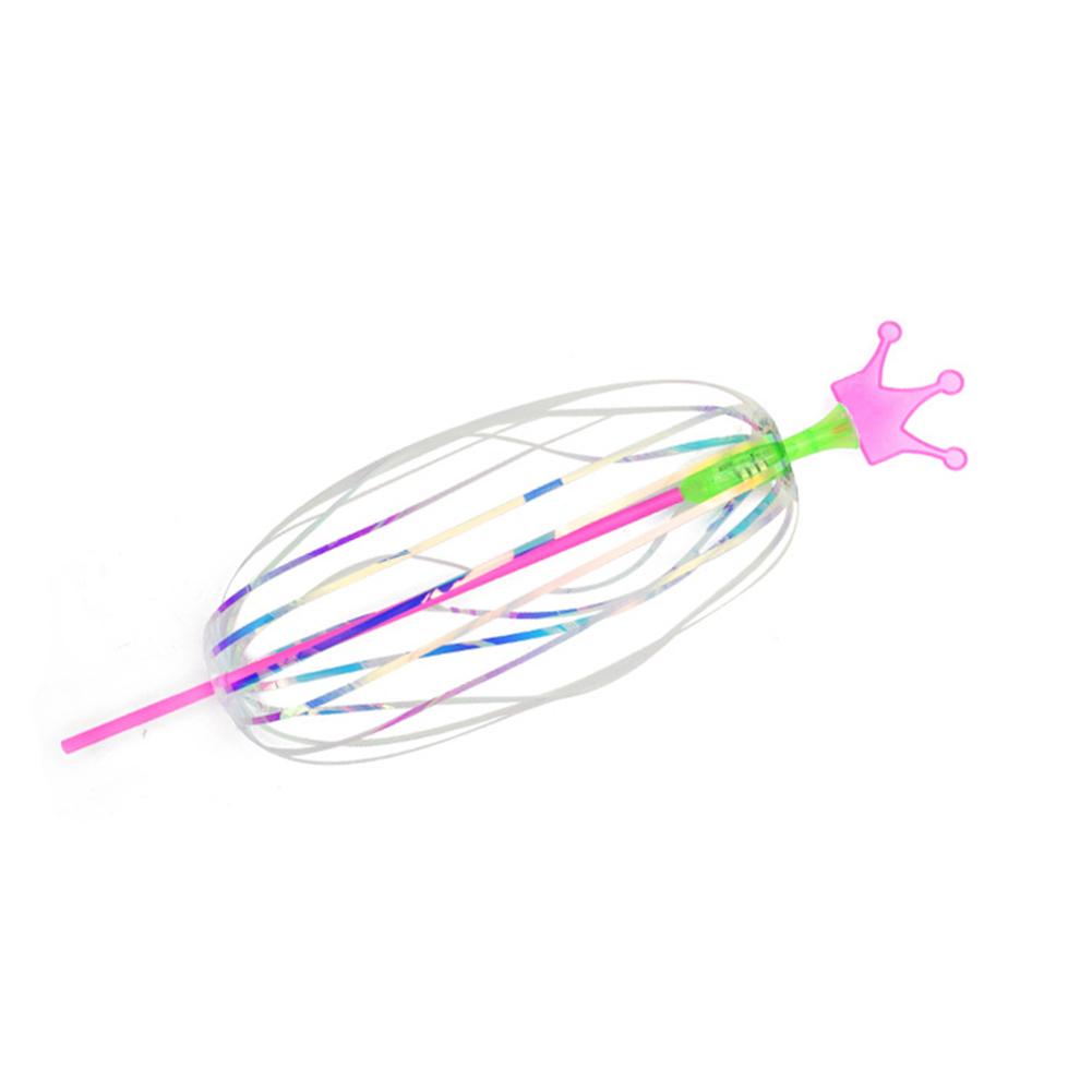 Variety Magic Flashing Bubble Wand Light-up Spin Rainbow Bubble Ball Toy For Kid
