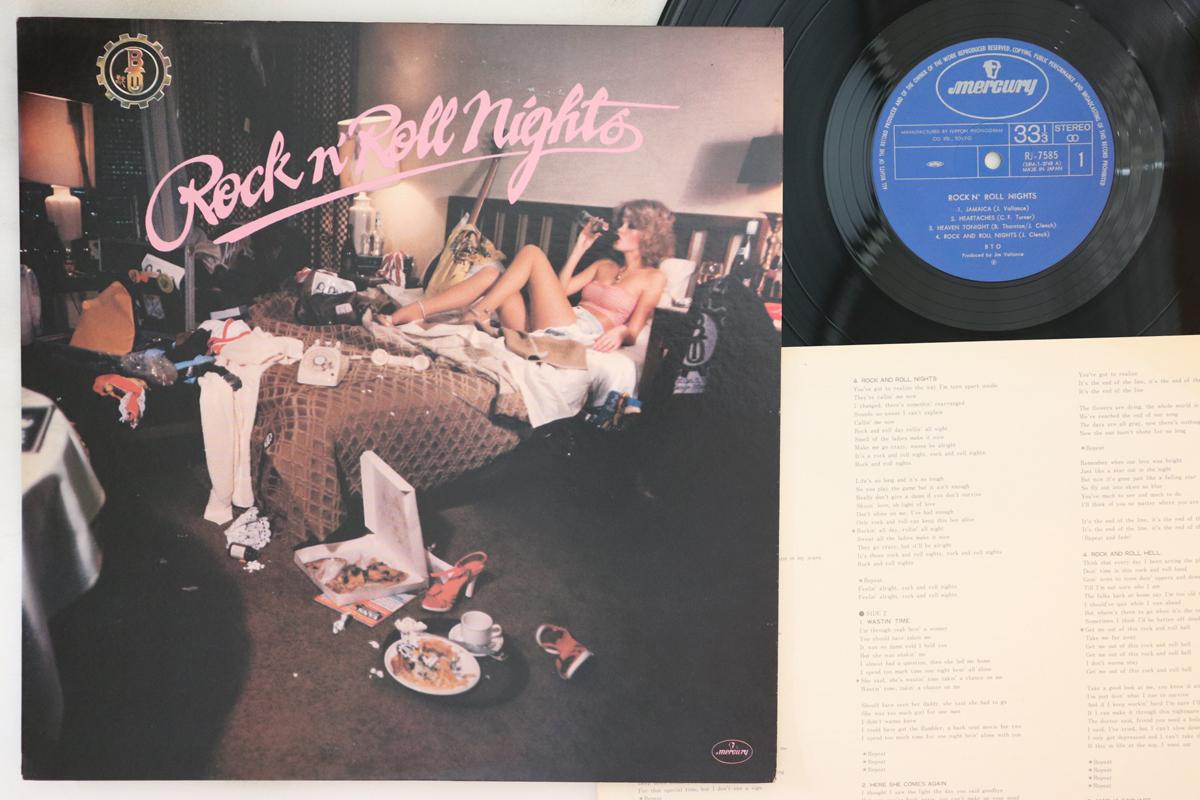 

LP Пластинка BTO - Rock N Roll Nights RJ7585 MERCURY 1979 Япония Рок Б/у