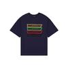 WE11DONE Ss22 Colorful Barrage Logo Pattern Round Neck Short Sleeve T-Shirt Unisex T-Shirts Blue WD-TT1-22-652-U-NV