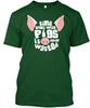 Time Spent With Pigs Is Never Wasted T-Shirt Made In the USA Size S To 5XL