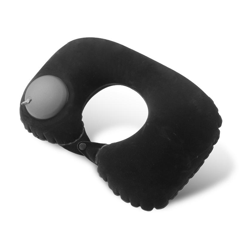 Custom Inflatable U-Shaped Travel Neck Pillow for Car & Airplane