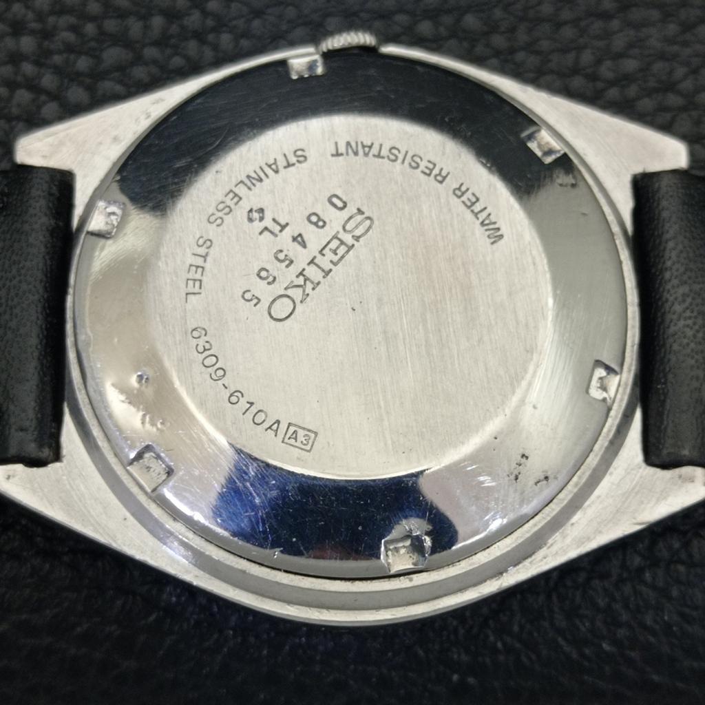 SEIKO 5 AUTOMATIC VINTAGE JAPAN 6319A MENS YELLOW COLOR DIAL WATCH a702704-1 R210-a702704