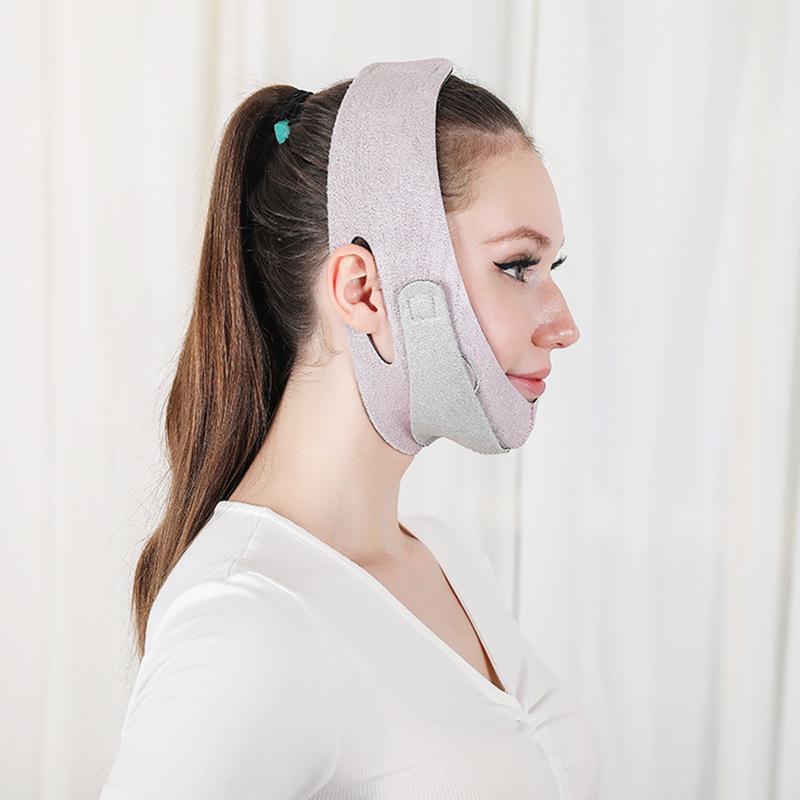 Seeyouth Graphene Face-Slimming Mask: Elastic V-Shape Breathable Jaw Bandage for Sleep