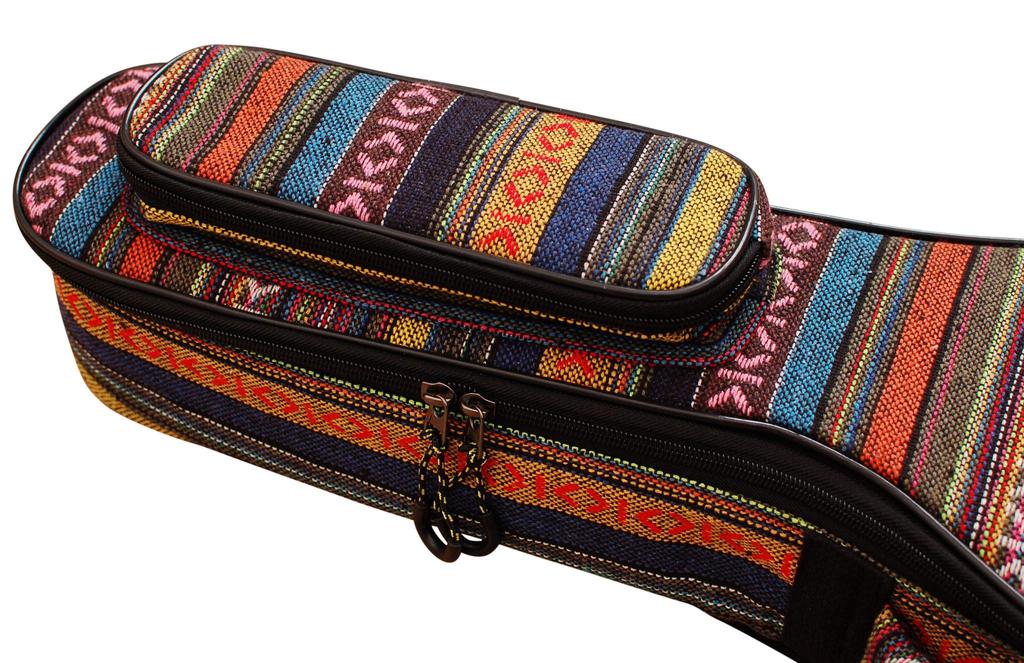 MUSIC FIRST Original Design 15mm Thick Country Style Baritone Ukulele Bag, Ukulele Case (30-31 inches)