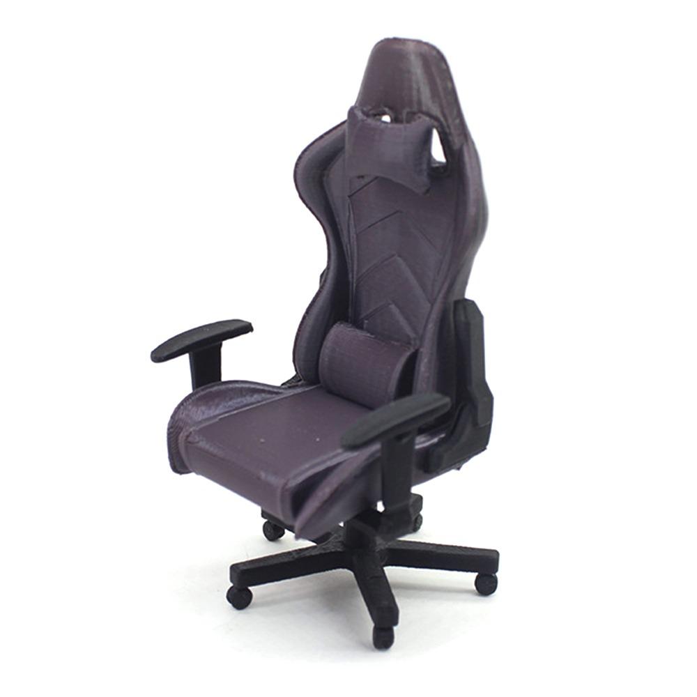 

1/12 Miniature Computer Deskt Black&white Doll Accessories Doll House Furniture Doll House