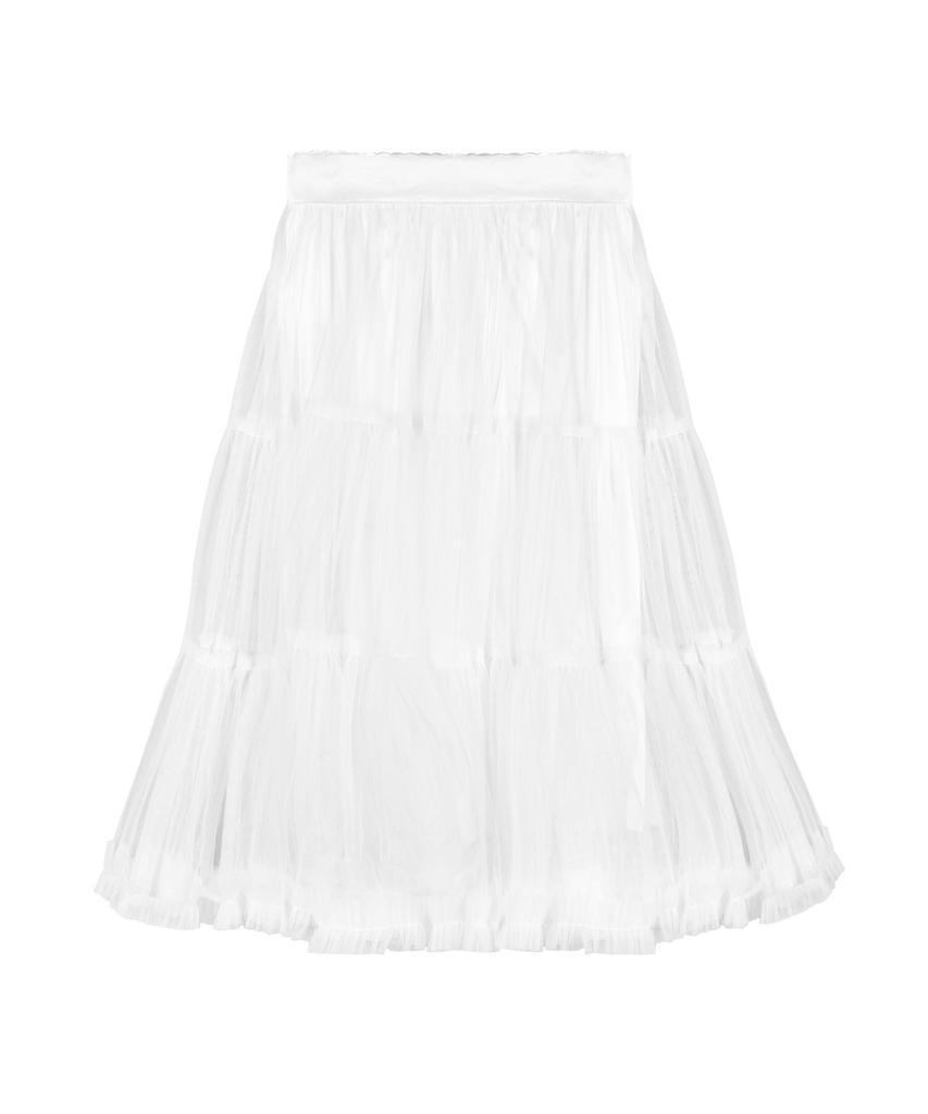 Nigaennikol Tulle Volume Skirt_White