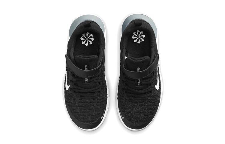 Nike Free RN Cushioning Low Top Kids' Running Shoes Black White Children Aged 3 7 Years Old CZ3996-001