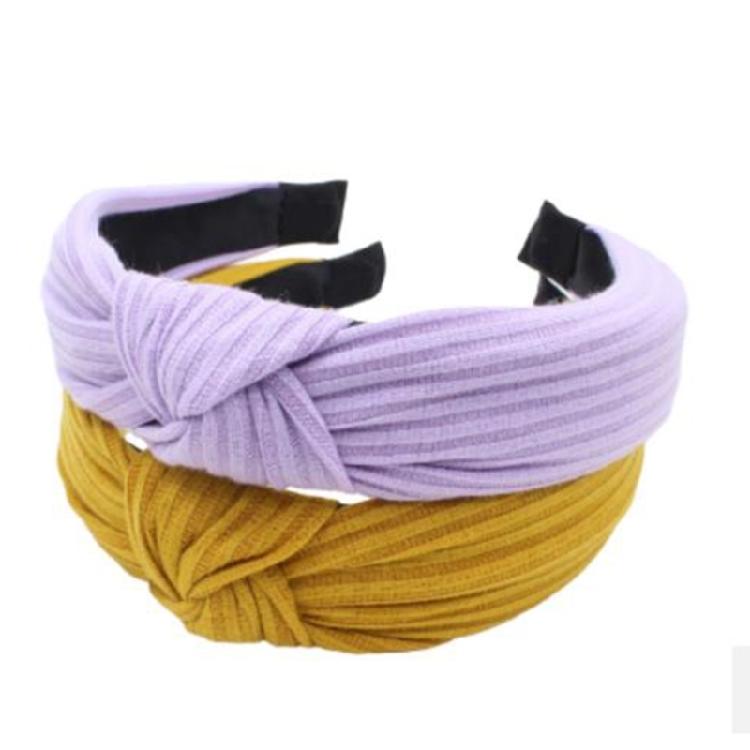 Elegant Knotted Fabric Hairband Women Wide Headband Hair Styling Accessories