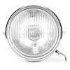 Motorcycle Retro Silver   White Lens Hdlamp Motorcycle Front Hdlight High Brightness Bulb Hdlight Hdlamp for GN125