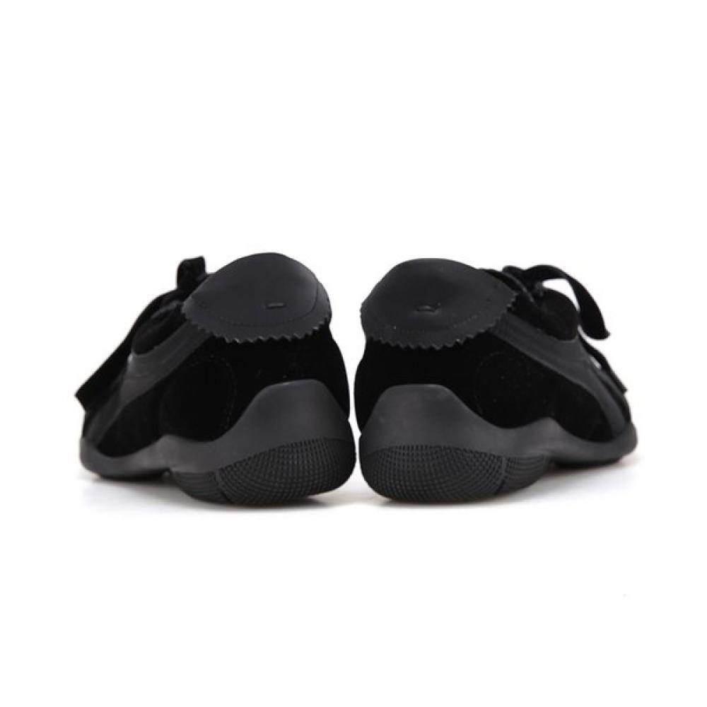 BARBARA Velvet Shoelace Sneakers Bbi605bk