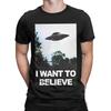 Akte X Film T-Shirts Herren Ich will glauben Neuheit 100% Baumwolle T-Shirt Rundhals Kurzarm T-Shirts Bedruckte Kleidung