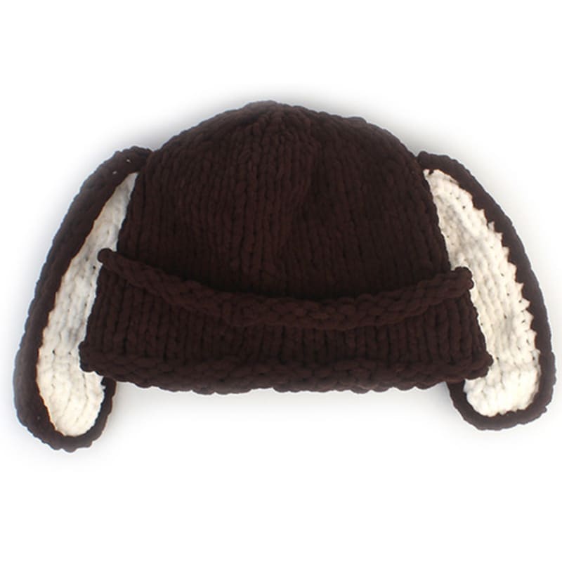 

Универсальная химия Шапка-бини вязаная кролик коричневая шапка-кролик FREE