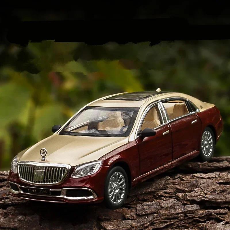 New 1:24 Maybach S600 Metal CarsModel Diecast Alloy High Simulation Vehicles Car Model 6 Doors Can Be Opened Toys Gift