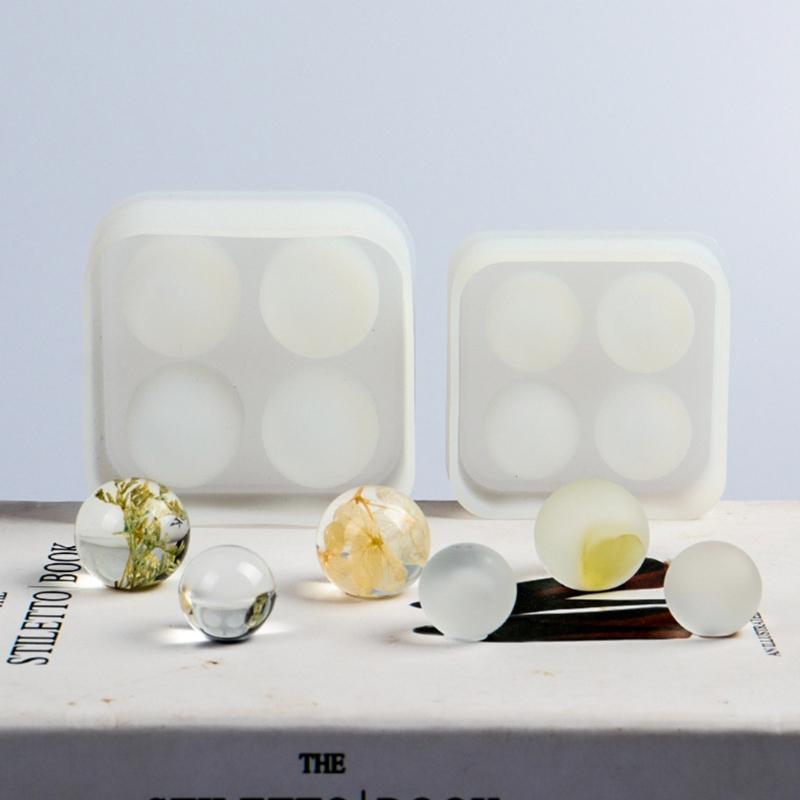 3D Small Round Ball Silicone Molds Epoxy Resin Mold DIY Craft Keychain Bracelet Mold Handmade Jewelry Making Tool