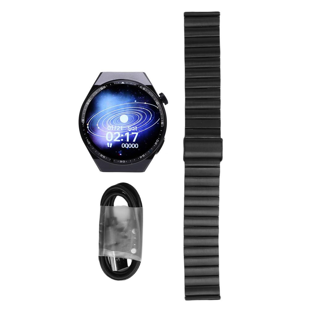 Smartwatch BT 1.55in Round LCD Display Full Touch SOS Message Reminder Sports Watch Fitness Tracker