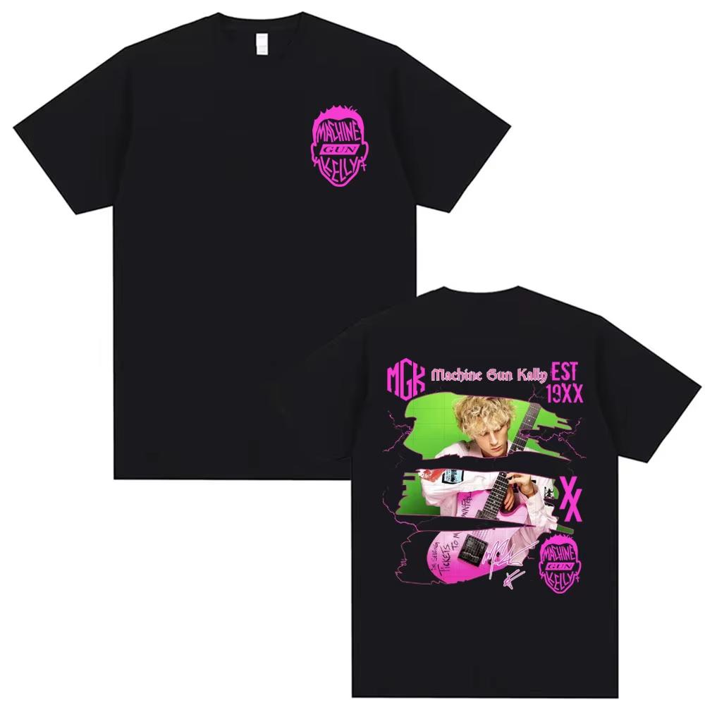 

MGK Machine Gun Kelly Lost Americana Tour 2026 Tshirt Unisexs Clothing Harajuku Hip Hop Punk T Shirts Comfort pure Cotton T Shirt S