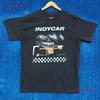 Race Day Checkered Finish Line Indy Car Series Promo T Shirt M Vintage Washed Fashion Homme Stylish Unisex Comfortable