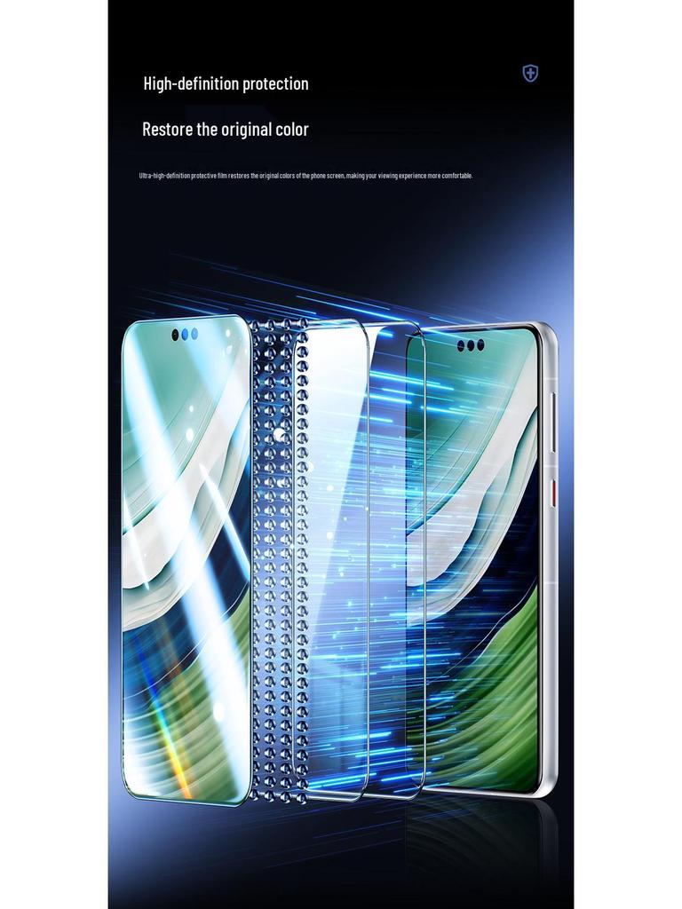 Vivo X200PRO/X100PRO/Y300PRO Böjt HD Härdat Glas Skärmskydd med Dammfri Applicering