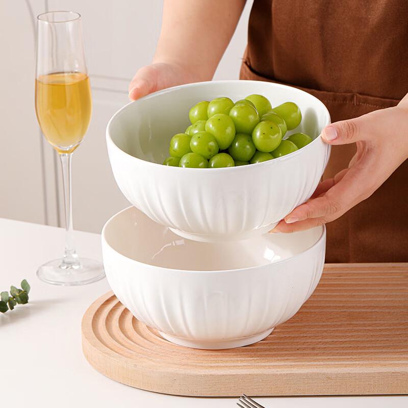 Linpan Nordic Ceramic 6-inch Marigold Rice Bowl Set of 6
