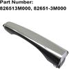 XQSMWF Exterior Door Handle Chrome Rear Left Driver Side Compatible with Hyundai Genesis Sedan 2009 2010 2011 2012 2013 2014 3.8L 4.6L # 82651-3M000