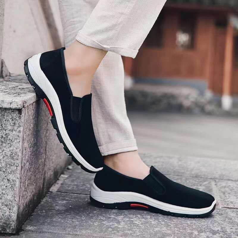 Cloth Shoes Spring Men's Mountaineering Casual Shoes Breathable Comfortable Walking Labor Insurance Shoes