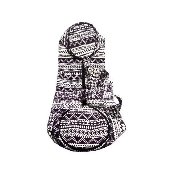 Yogatasche, Yoga Bag Dunkelviolett und Weiß, Handgefertigt, MYINDIA