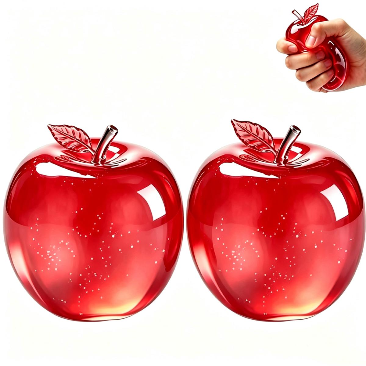 1/2 Stuks Squishy Fruit Appel Fidget Speelgoed Knijpen Stressverlichting Hand Speelgoed Anti-Angst Fruit Rekbaar Langzaam Rijzend Speelgoed Creatief Cadeau