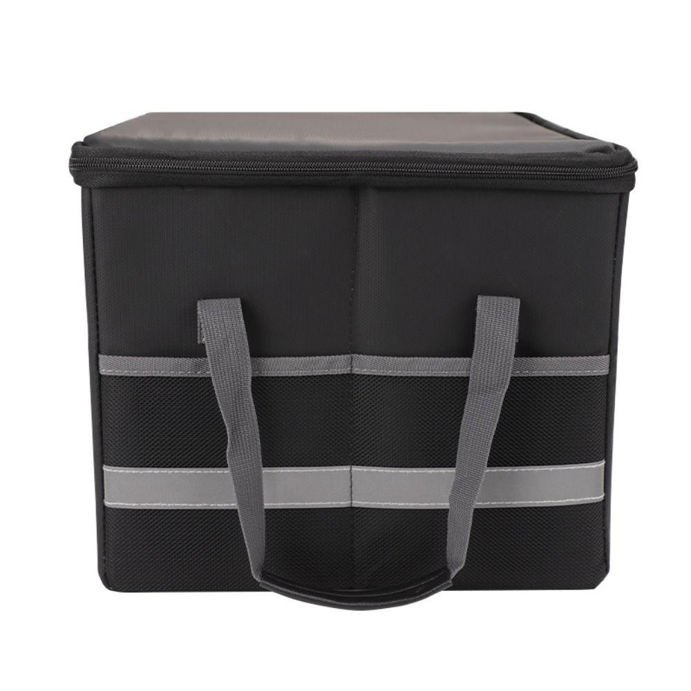Foldable Fireproof File Box Waterproof File Protective Box Certificates Protection
